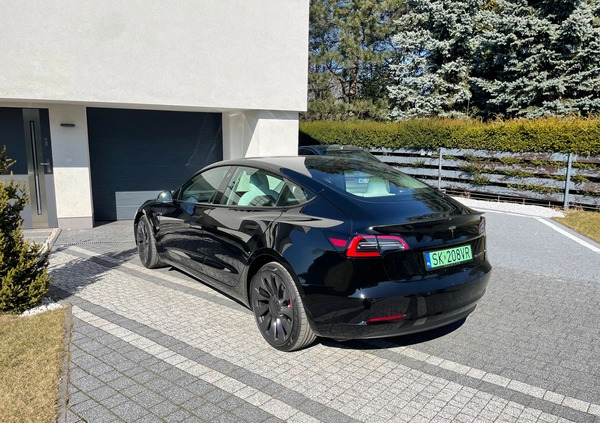 Tesla Model 3 cena 169000 przebieg: 62889, rok produkcji 2022 z Katowice małe 79